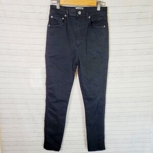 AGOLDE ROXANNE JEANS IN JET, SZ 28